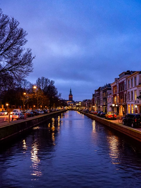 Blue hour somewhere in the Hague
