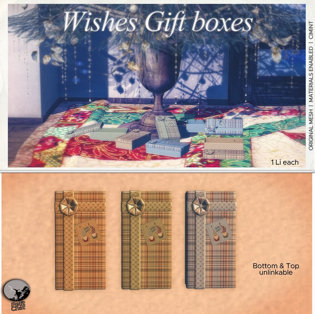 New release : Wishes Giftboxes (Copy or transfer version
