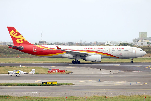 Hong Kong Airlines A330-300 B-LNP departing TPE/RCTP