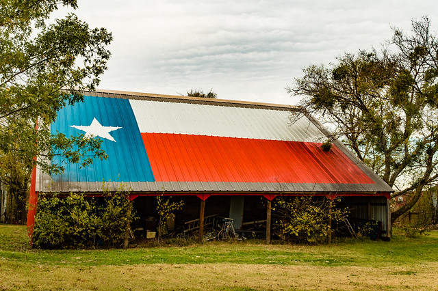 Texas Flag Barn Roof
