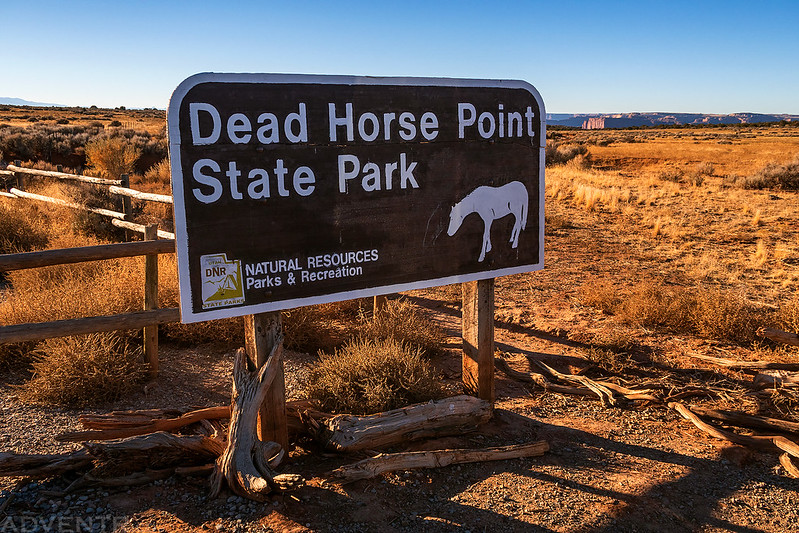 Dead Horse Point State Park Sign