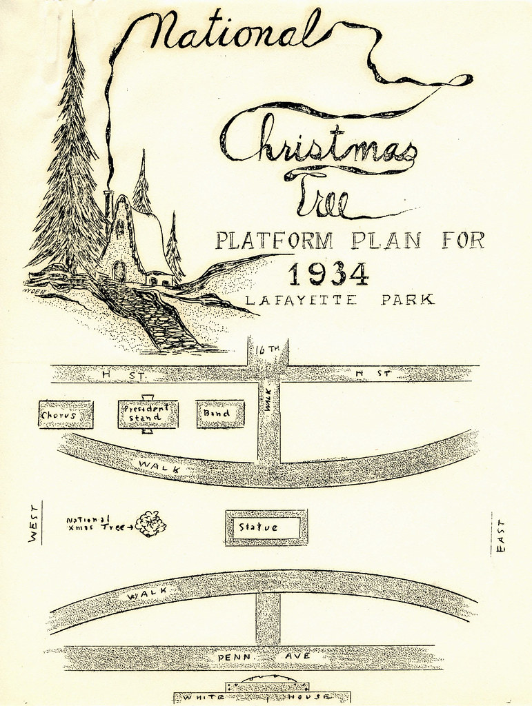 1934 National Community Christmas Tree map