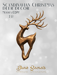 Dark Secrets - Scandinavian Christmas Deer Decor v