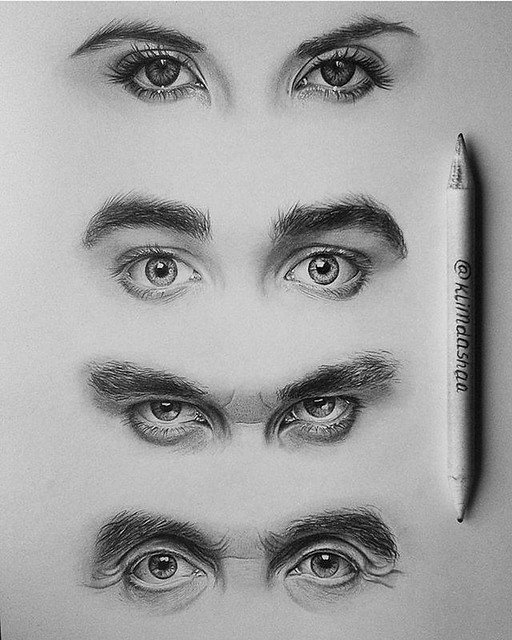 Realistic Pencil Drawing of Eye