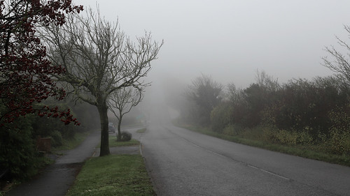 A misty walk to the village post office