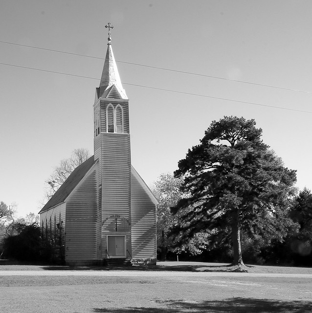 Former Sacred Heart Catholic Church - West of Clarksville in Johnson County, Arkansas