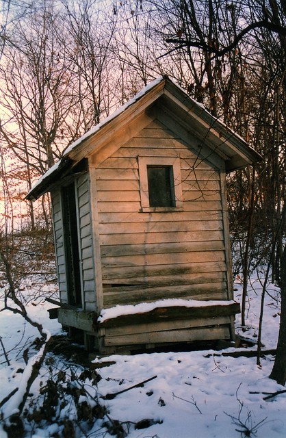 Outhouse in the Woods