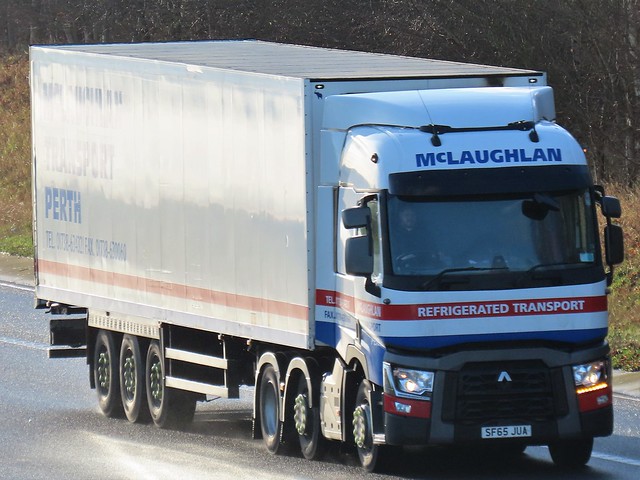 McLaughlan Transport, Renault (SF65JUA) On The A1M Northbound