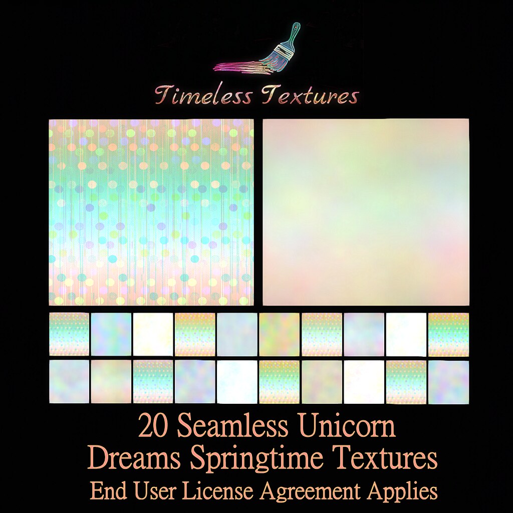 TT 20 Seamless Unicorn Dreams Springtime Timeless Textures