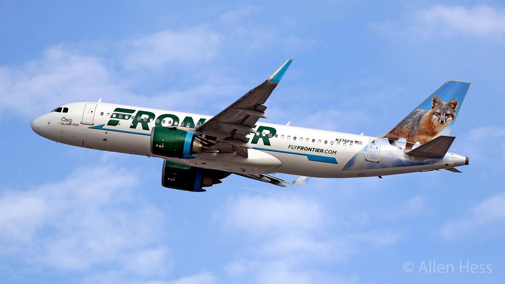 Frontier Airlines (Cruz the Island Fox), Airbus A320......2020-1209-101