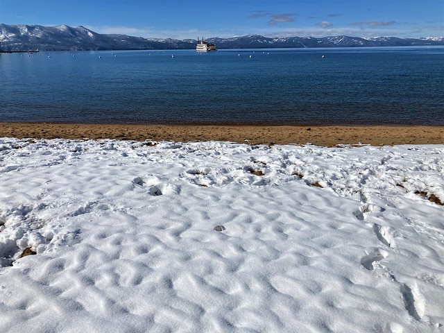 Snow, sand and water