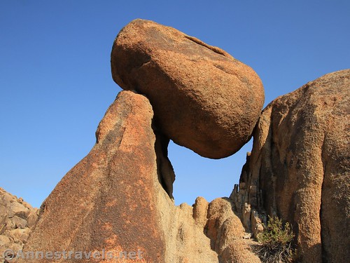Balancing rock arch in the Alabama Hills National Scenic Area, California