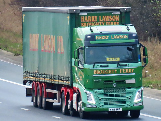 Harry Lawson Transport, Volvo FH (KV15BWB) On The A1M Northbound