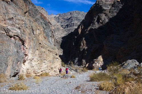 Hiking up Fall Canyon, Death Valley National Park, California