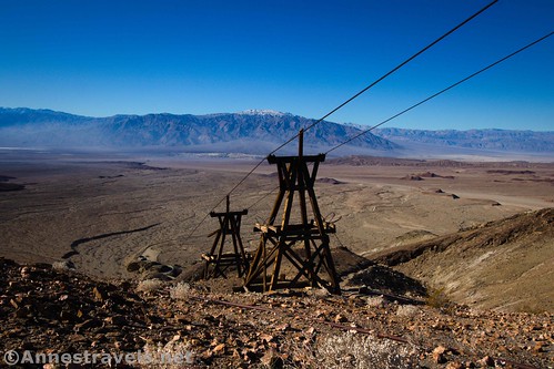 Towers from the aerial tramway along the Keane Wonder Mine Trail, Death Valley National Park, California