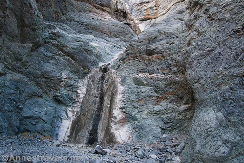 The dry waterfall in Willow Canyon, Death Valley National Park, California