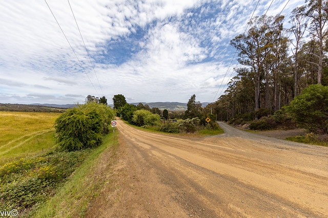 Picturesque landscape, south of Kettering, Tasmania, Australia