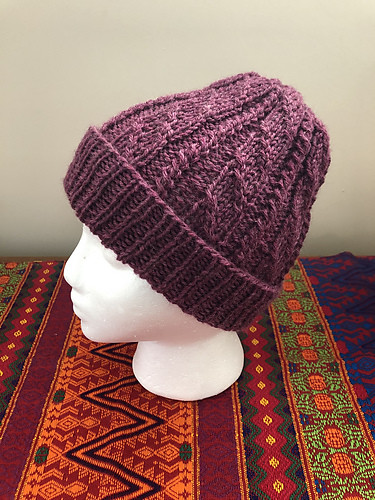 Lise (Mattedcat) test knit this Aspen Cable Hat by Lara Simonson that is now available on Ravelry!