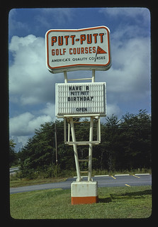Sign, Putt-Putt Mini-Golf Route 29, Spartanburg, South Carolina (LOC)