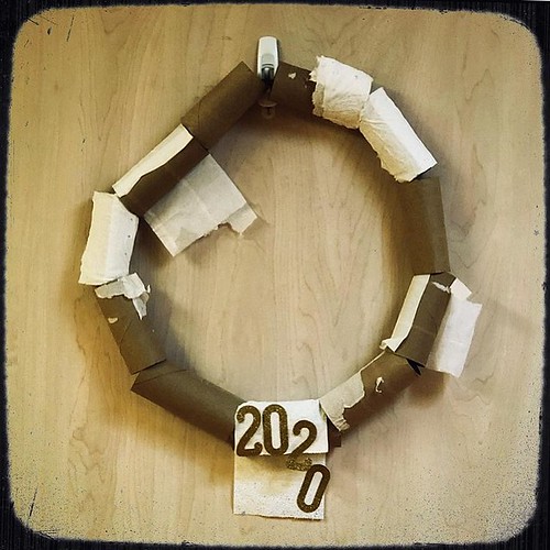 Re-post from @djmagicelf of a wreath his admissions director had up at work. It’s perfect.
