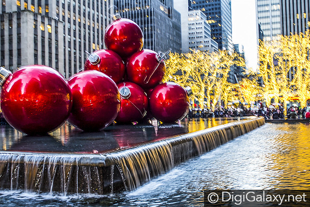 Large Christmas Ornaments Sculpture in New York