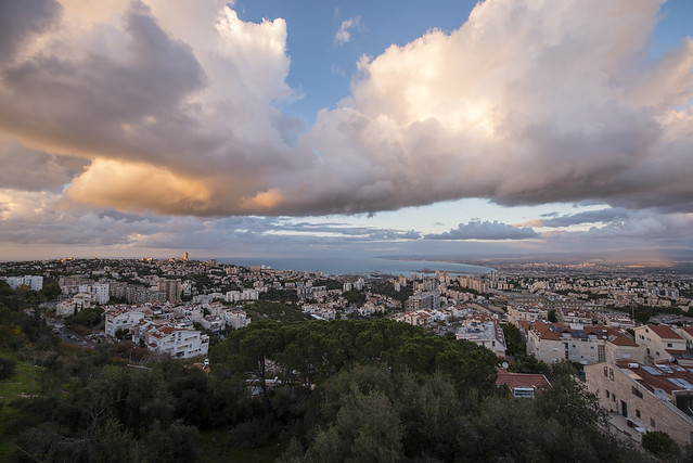 Haifa at sunset