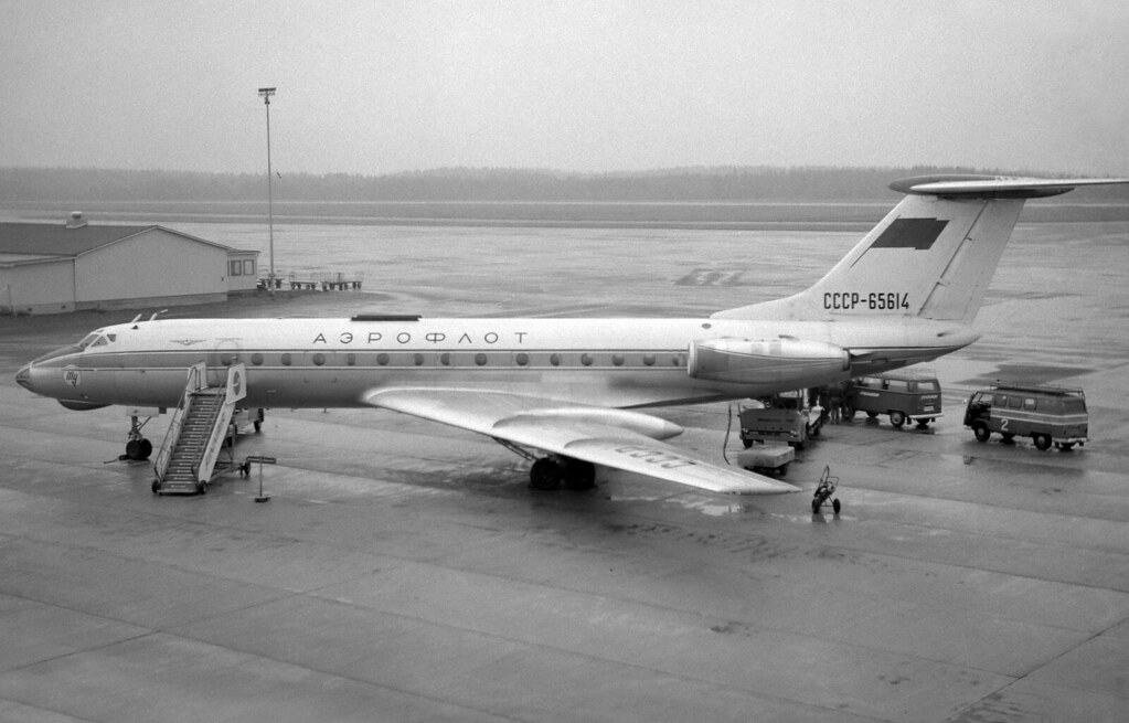 CCCP-65614 | Aeroflot Tupolev Tu-134, c/n 7350302 Later EW-6… | Flickr