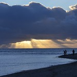 Haul trwy gymylau yn Aberdyfi (Sun through clouds of Aberdyfi)