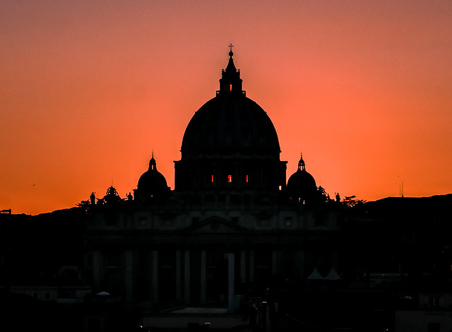 Saint Peter on fire. Rome. Explored