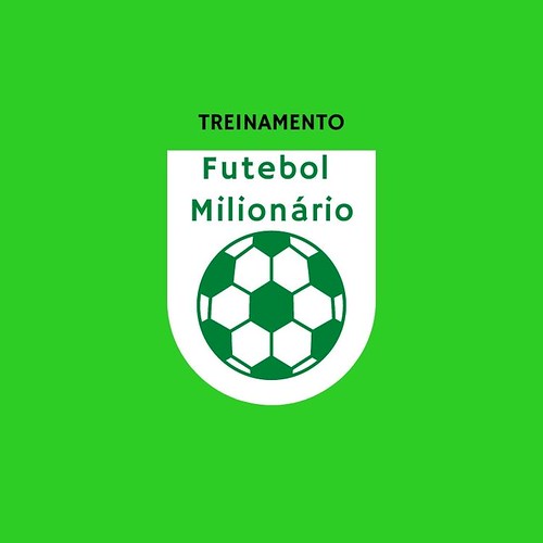 logotipo treinamento Futebol milionario