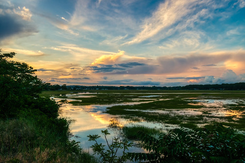 backriver connecticut hdr nikon nikond5300 oldsaybrook outdoor cloud clouds evening geotagged marsh orange outside reflection reflections river sky sunset water wetlands