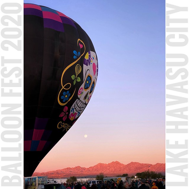 Moonset and the Hot Air Balloon