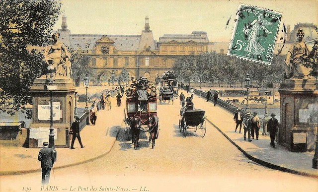 The Saints-Pères Bridge, Paris, 1900