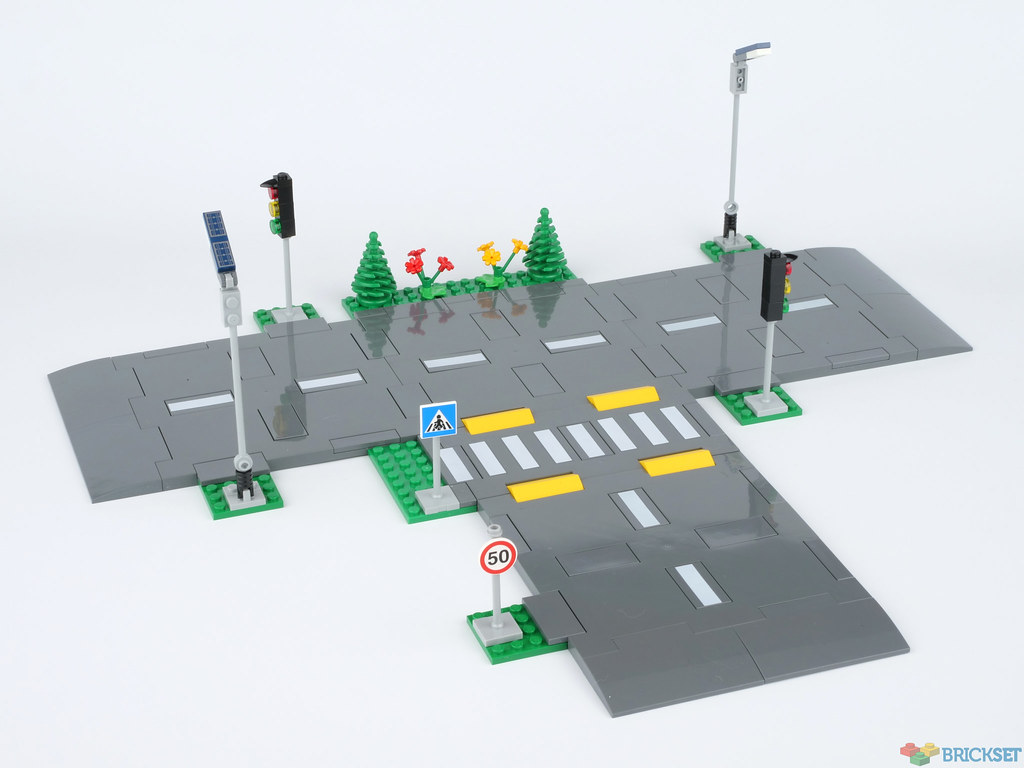 Lego Baseplate Road 32 X 32 Straight Road City Town With Crosswalk