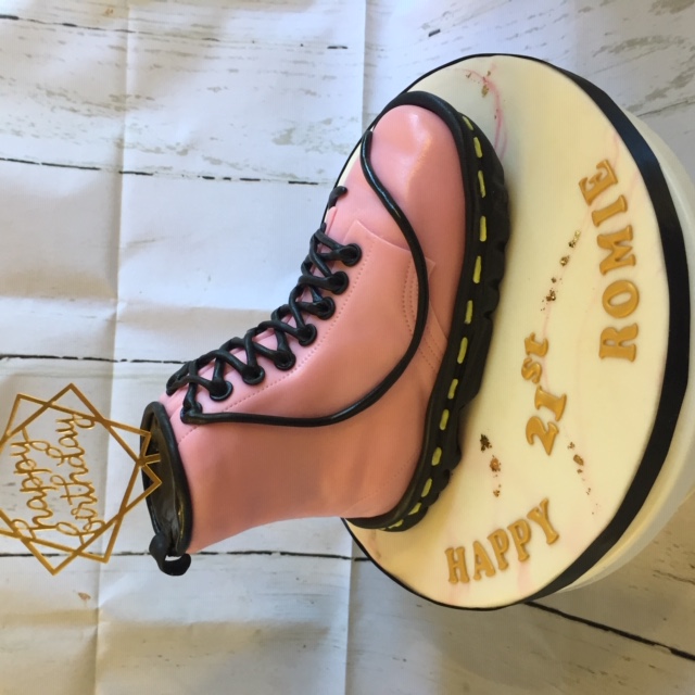 Made for a Dr. Marten Fan by Annette Milner of Truly Luscious Cakes