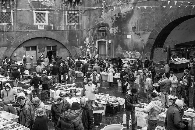 mercato del pesce a Catania