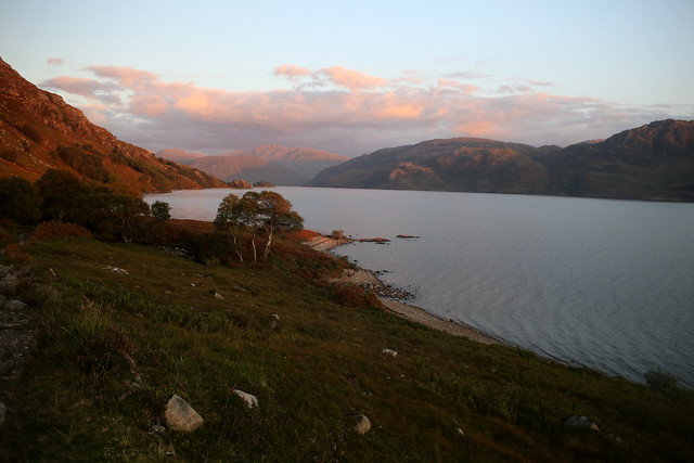 Loch Morar at dusk
