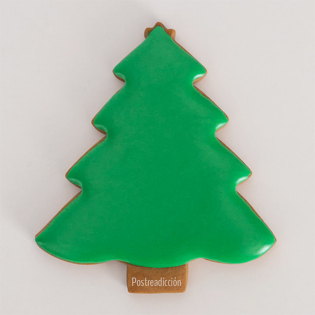 galleta decorada árbol de navidad