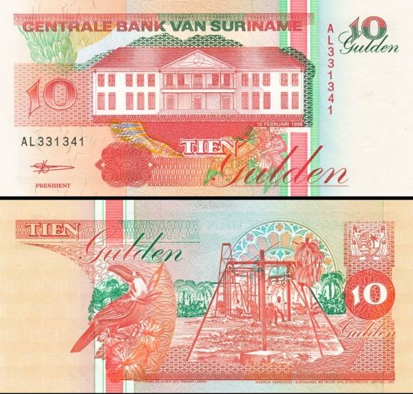 10 Guldenov Surinam 1999, P137b