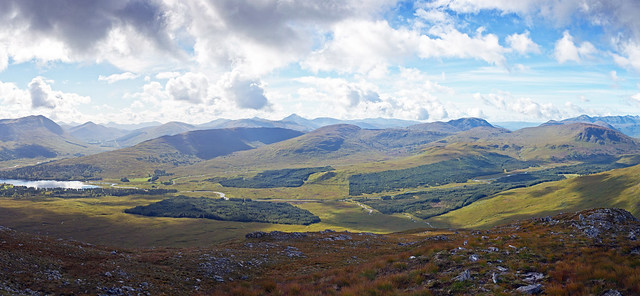 Loch Tulla and Glen Orchy from the flanks of Stob a' Choire Odhair, Scotland