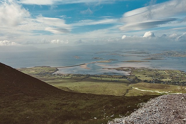 Clew Bay from the descent of Croagh Patrick
