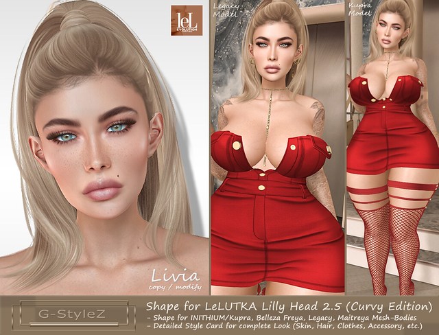 G-StyleZ_Livia Shape_Curvy Edition_LeLUTKA Lilly, Kupra, Legacy, Freya, Maitreya