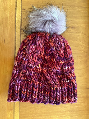 Cheryl (cblacher) knit this quick Zephyr Hat by Jill DeMarco using Malabrigo Rasta.