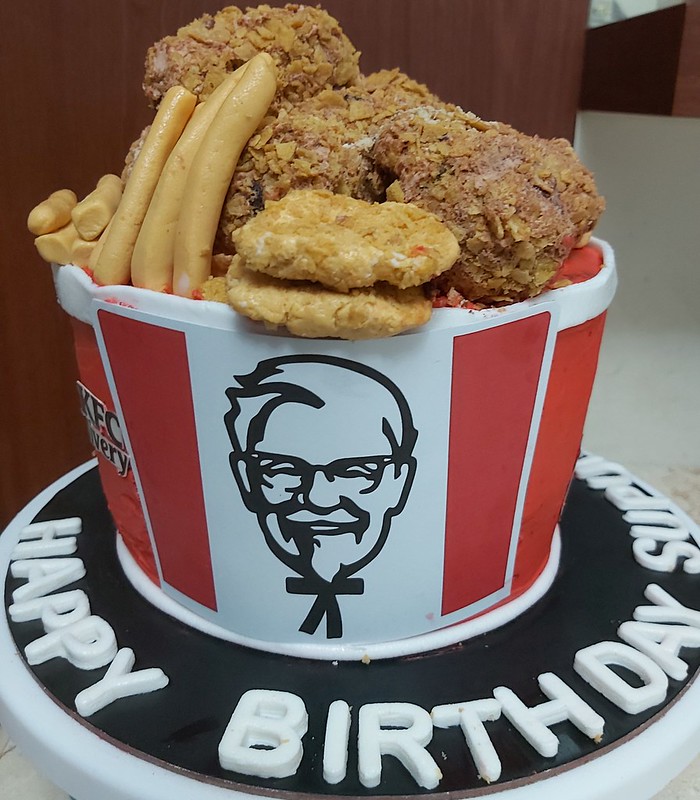 KFC Themed Cake by Prasadini Muhandiram of FrOsty Secret