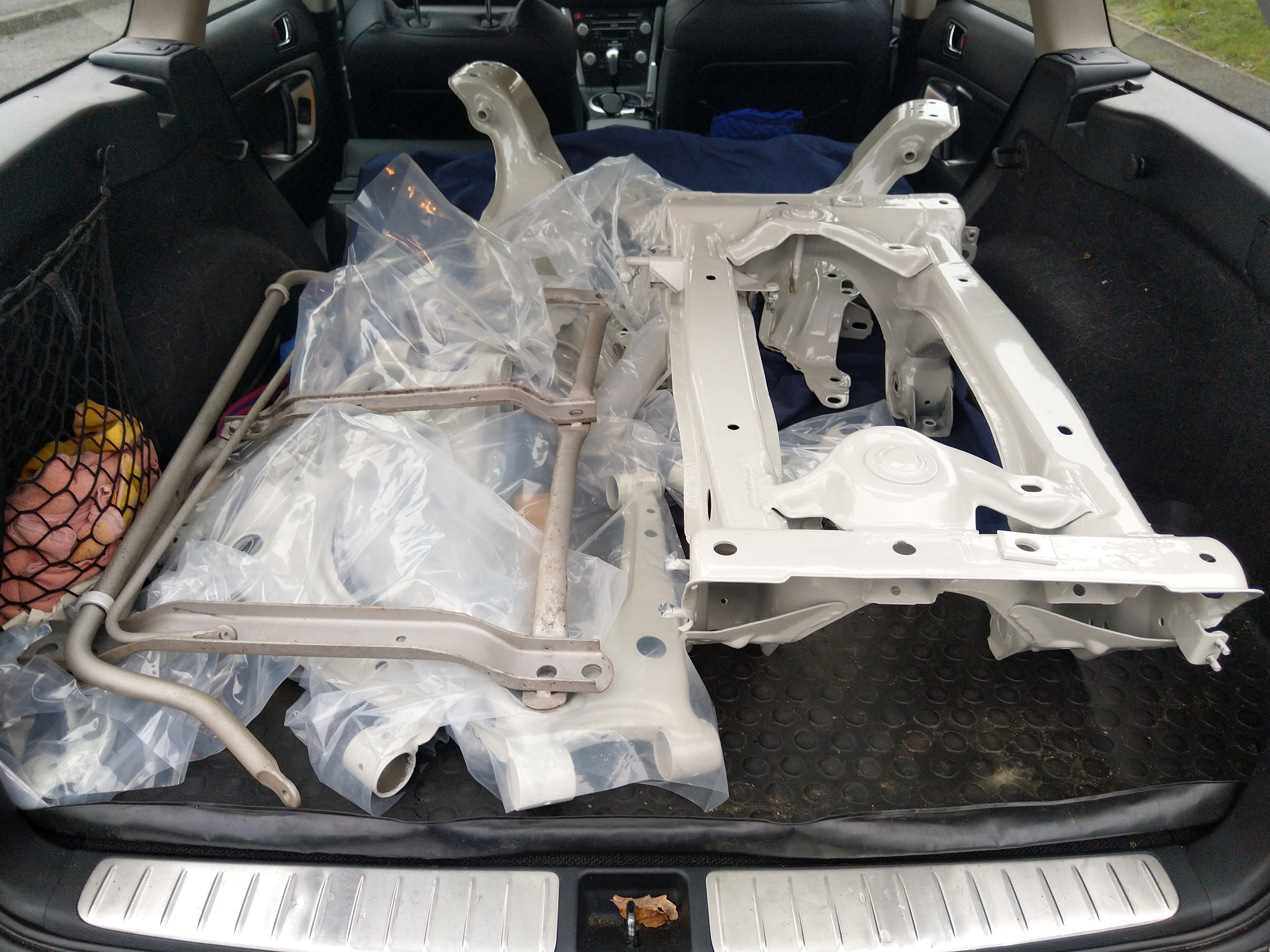 Just collected the subframes from the powder coaters. 