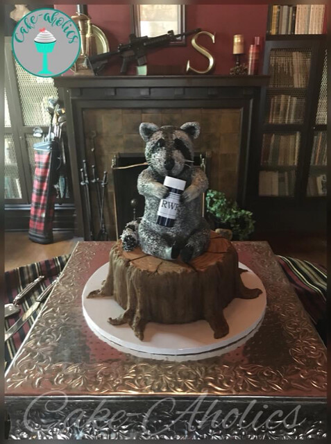 Raccoon Cake by Cake-Aholics