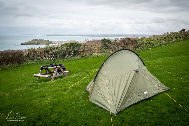 Camping at Ayr campsite, Dec 2020