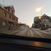 Namrzlá silnice po ránu.