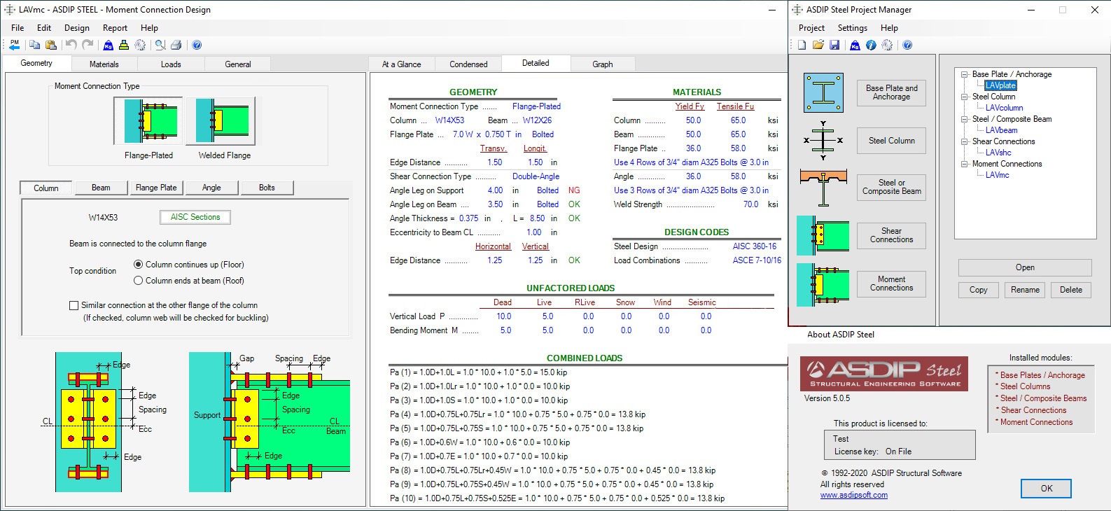 Working with ASDIP Steel 5.0.5 full license
