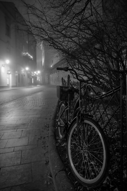 Bicycle... waiting for fog to pass...